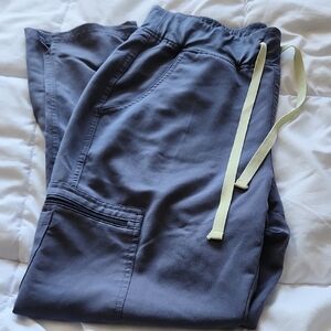 Womens Figs Scrub Cargo Pants with Drawstring